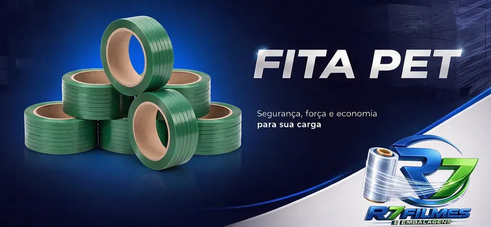 Fita PET: segurança, força e economia para sua carga